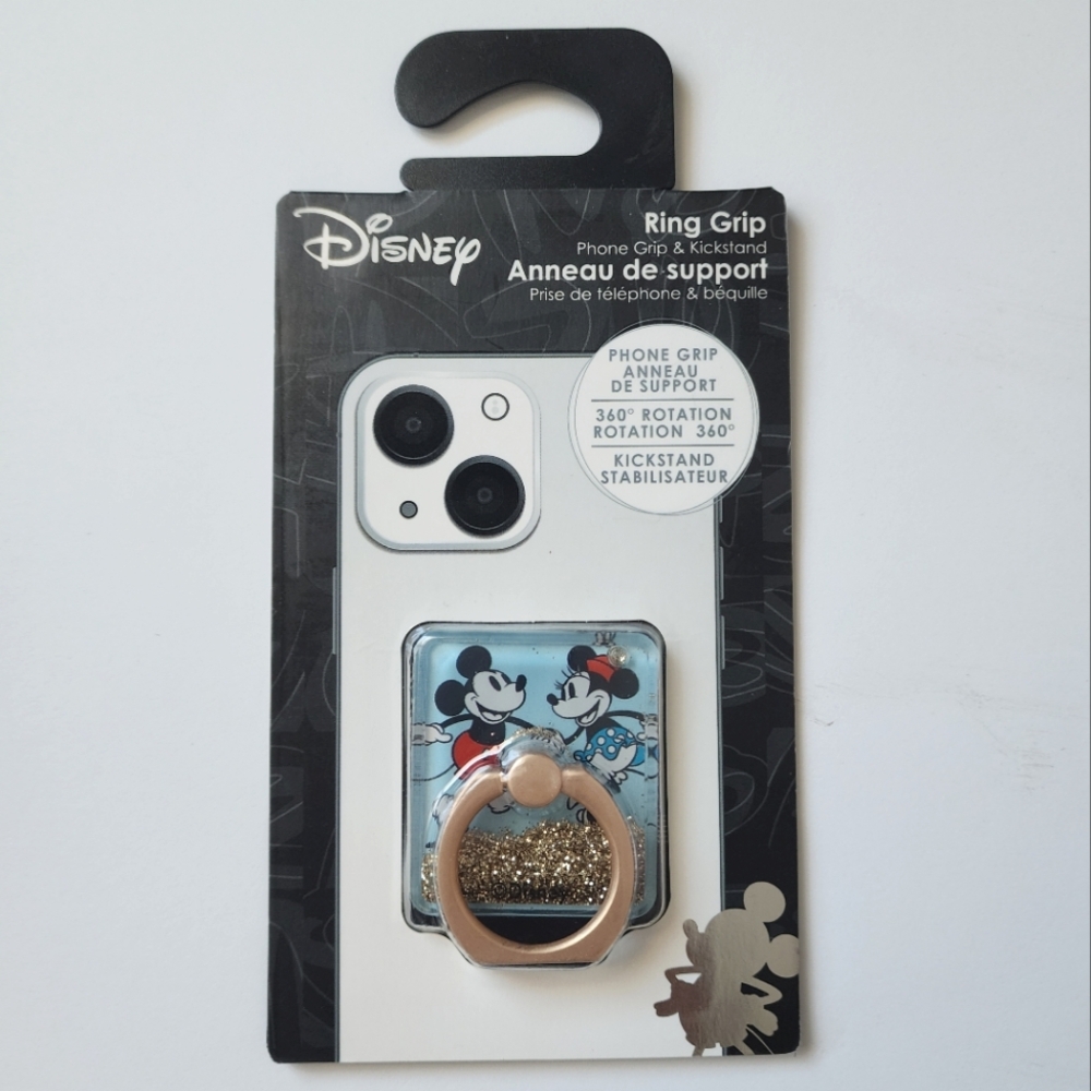 Disney Mickey Minnie Phone Ring Grip & Kickstand NWT